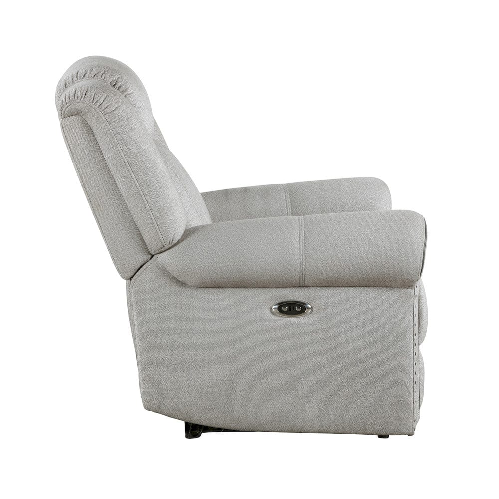 Homelegance  - Brennen Power Reclining Chair in Mist - 9204MT-1PW  view 6