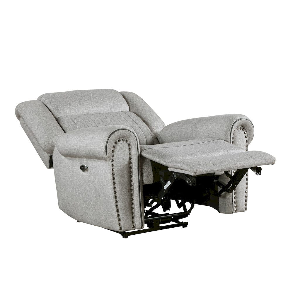 Homelegance  - Brennen Power Reclining Chair in Mist - 9204MT-1PW  view 9