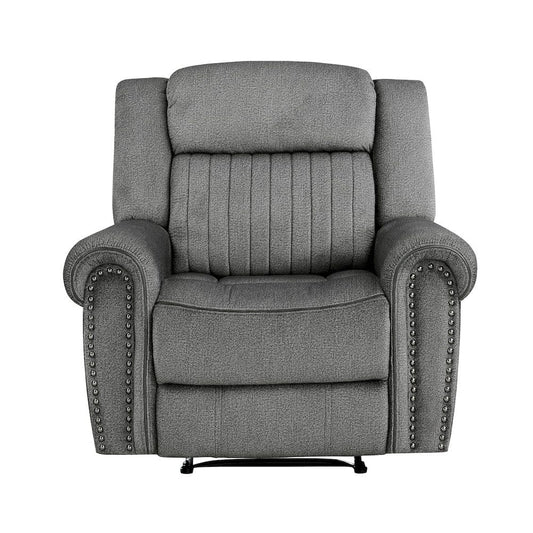 Homelegance  - Brennen Reclining Chair in Charcoal - 9204CC-1  view 1