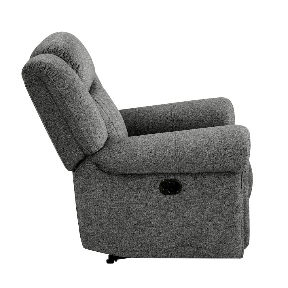 Homelegance  - Brennen Reclining Chair in Charcoal - 9204CC-1  view 3