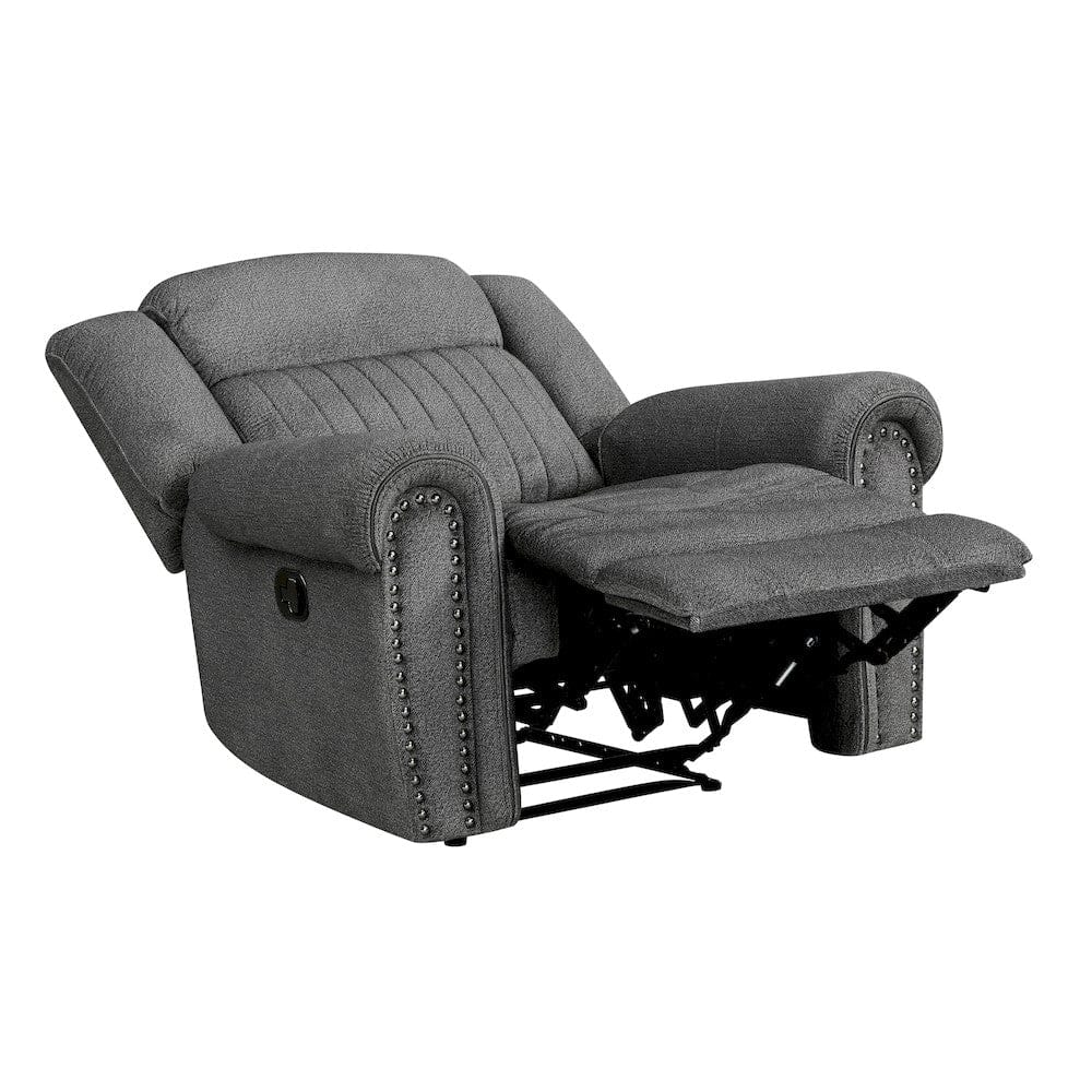 Homelegance  - Brennen Reclining Chair in Charcoal - 9204CC-1  view 5