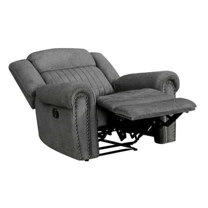 Homelegance  - Brennen Reclining Chair in Charcoal - 9204CC-1  view 5