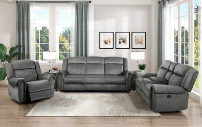 Homelegance  - Brennen Reclining Chair in Charcoal - 9204CC-1  view 6