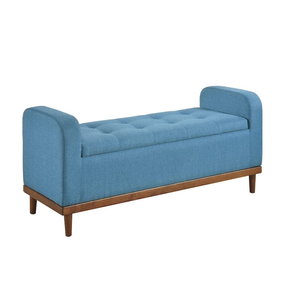 Homelegance  - Brigitte Lift Top Storage Bench in Blue - 4590BU  view 1