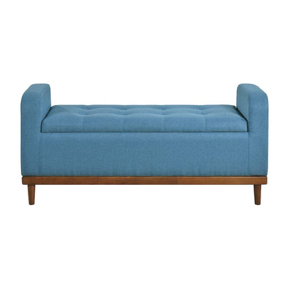 Homelegance  - Brigitte Lift Top Storage Bench in Blue - 4590BU  view 5