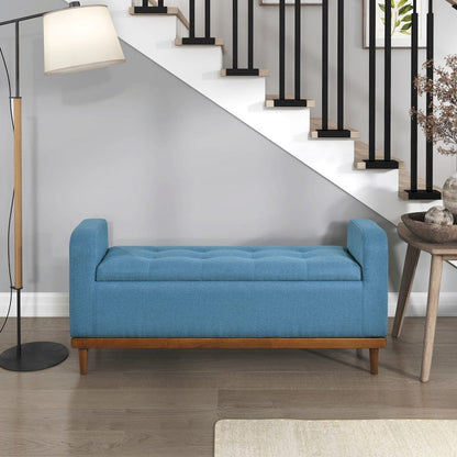 Homelegance  - Brigitte Lift Top Storage Bench in Blue - 4590BU  view 8