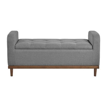 Homelegance  - Brigitte Lift Top Storage Bench in Gray - 4590GY  view 1