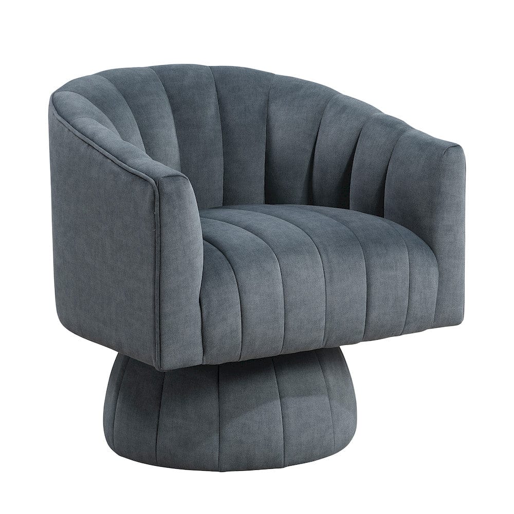 Homelegance  - Bristol Swivel Chair in Dark gray - 1025DGY-1  view 1