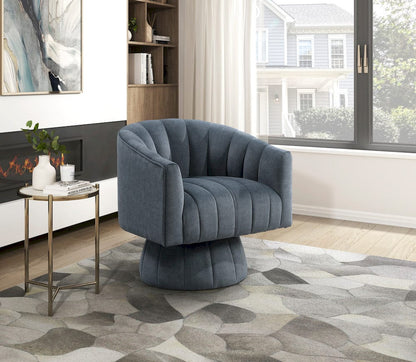 Homelegance  - Bristol Swivel Chair in Dark gray - 1025DGY-1  view 2