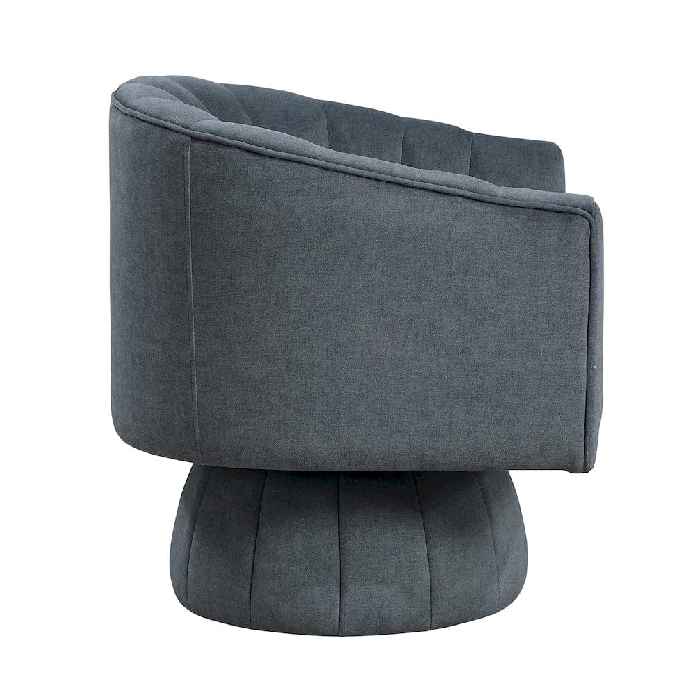 Homelegance  - Bristol Swivel Chair in Dark gray - 1025DGY-1  view 4