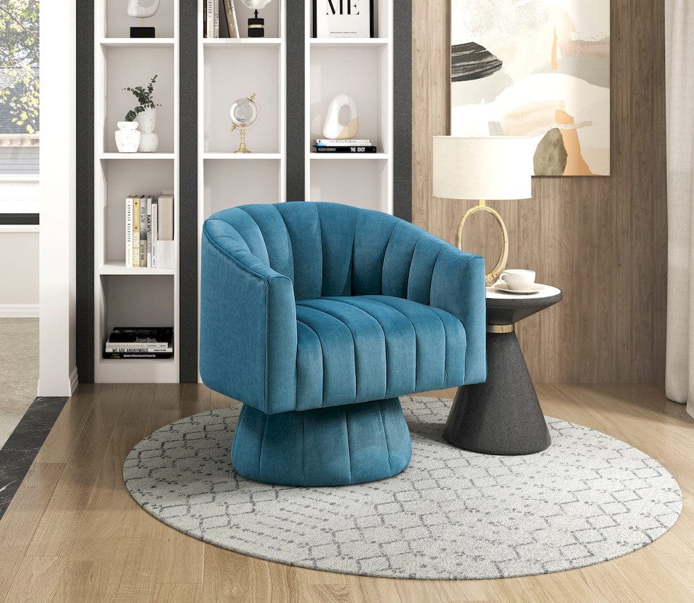 Homelegance  - Bristol Swivel Chair in Dark teal - 1025DTL-1  view 8