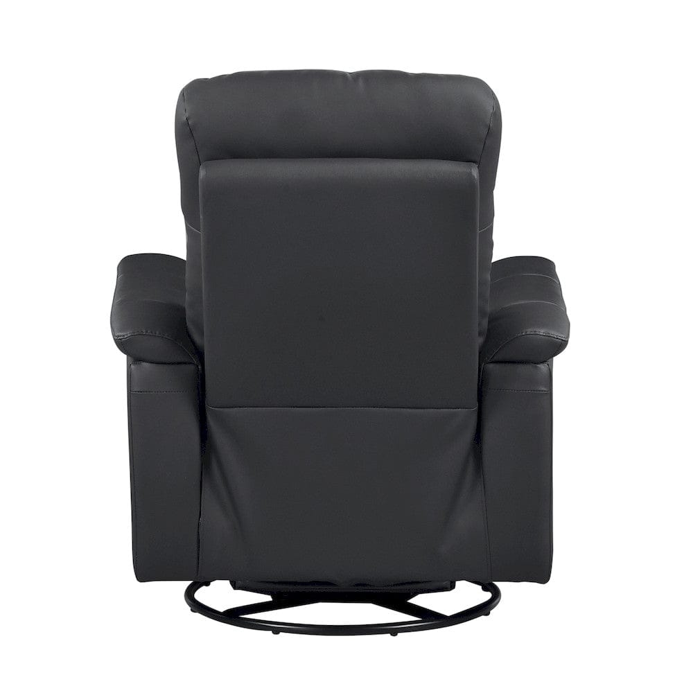 Homelegance  - Bristow Swivel Glider Reclining Chair in Black - 9620BLK-1  view 2