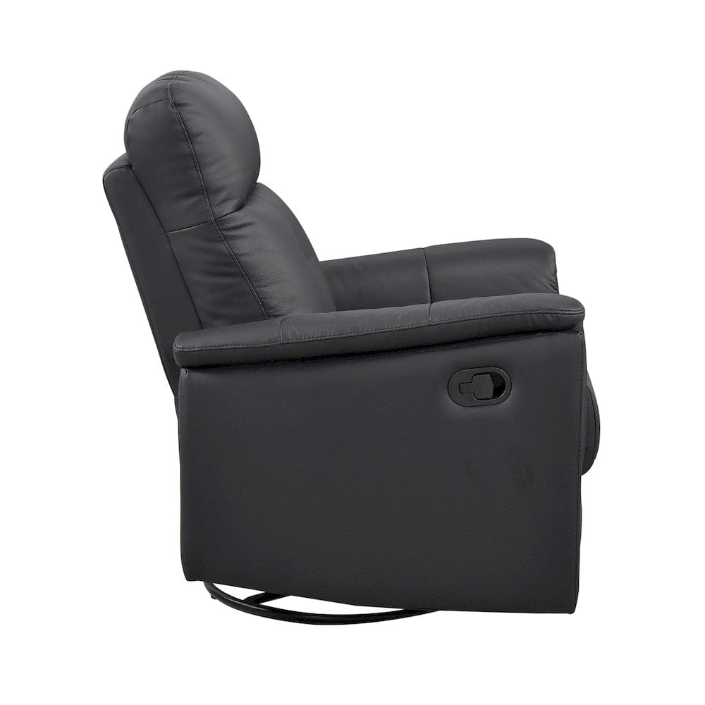 Homelegance  - Bristow Swivel Glider Reclining Chair in Black - 9620BLK-1  view 4