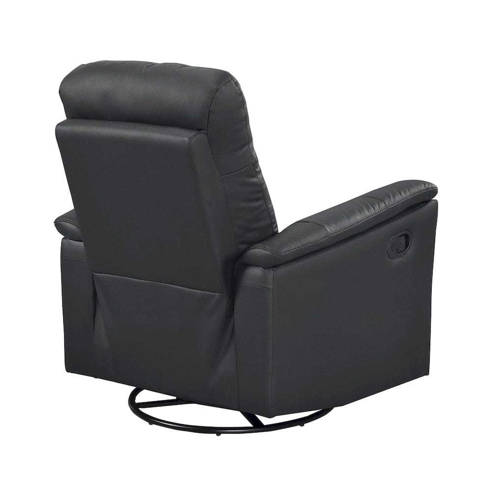 Homelegance  - Bristow Swivel Glider Reclining Chair in Black - 9620BLK-1  view 5
