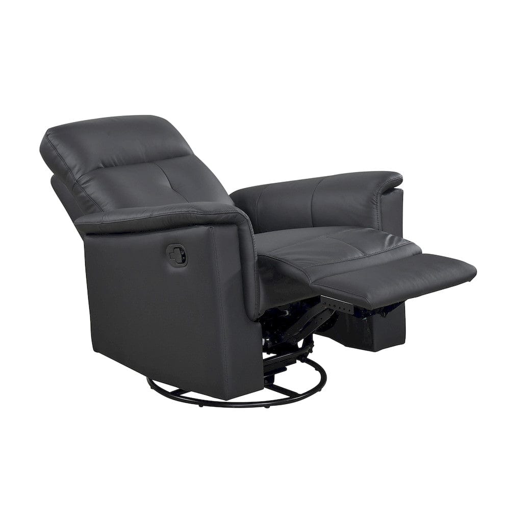 Homelegance  - Bristow Swivel Glider Reclining Chair in Black - 9620BLK-1  view 7