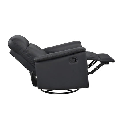 Homelegance  - Bristow Swivel Glider Reclining Chair in Black - 9620BLK-1  view 9