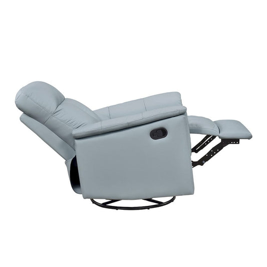 Homelegance  - Bristow Swivel Glider Reclining Chair in Blue - 9620BUE-1  view 2