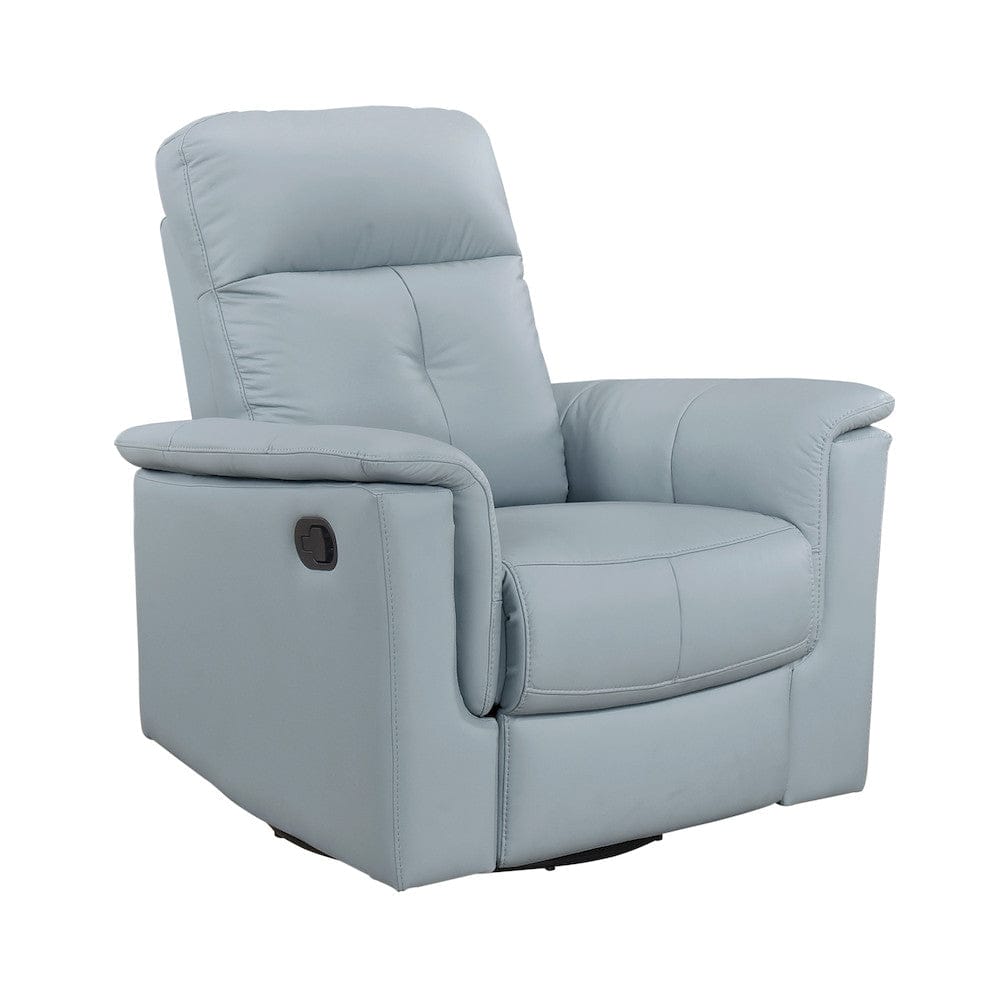 Homelegance  - Bristow Swivel Glider Reclining Chair in Blue - 9620BUE-1  view 4