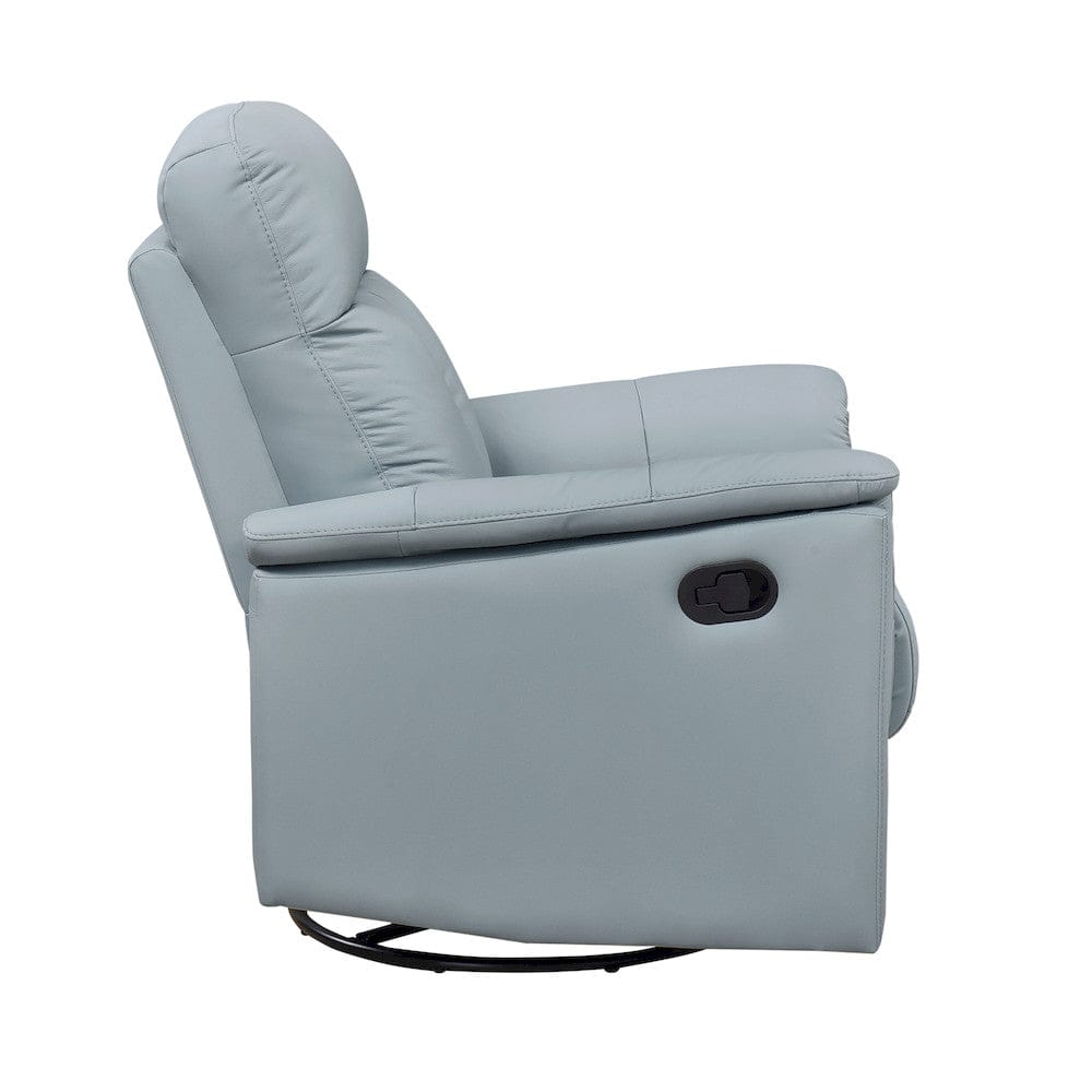 Homelegance  - Bristow Swivel Glider Reclining Chair in Blue - 9620BUE-1  view 5