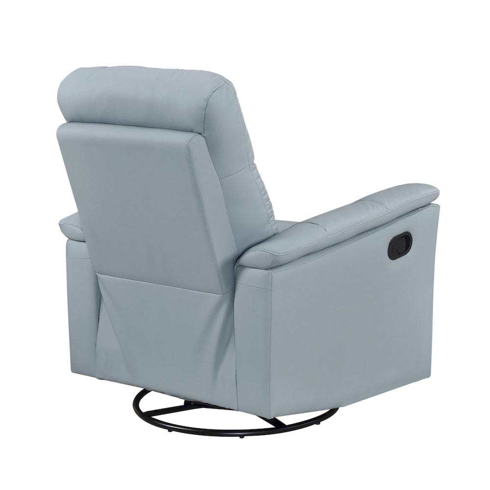 Homelegance  - Bristow Swivel Glider Reclining Chair in Blue - 9620BUE-1  view 6
