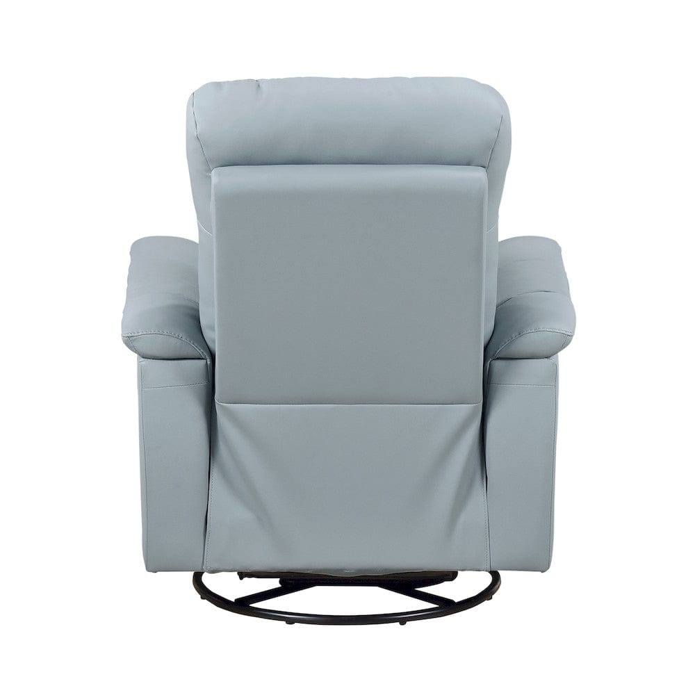 Homelegance  - Bristow Swivel Glider Reclining Chair in Blue - 9620BUE-1  view 7
