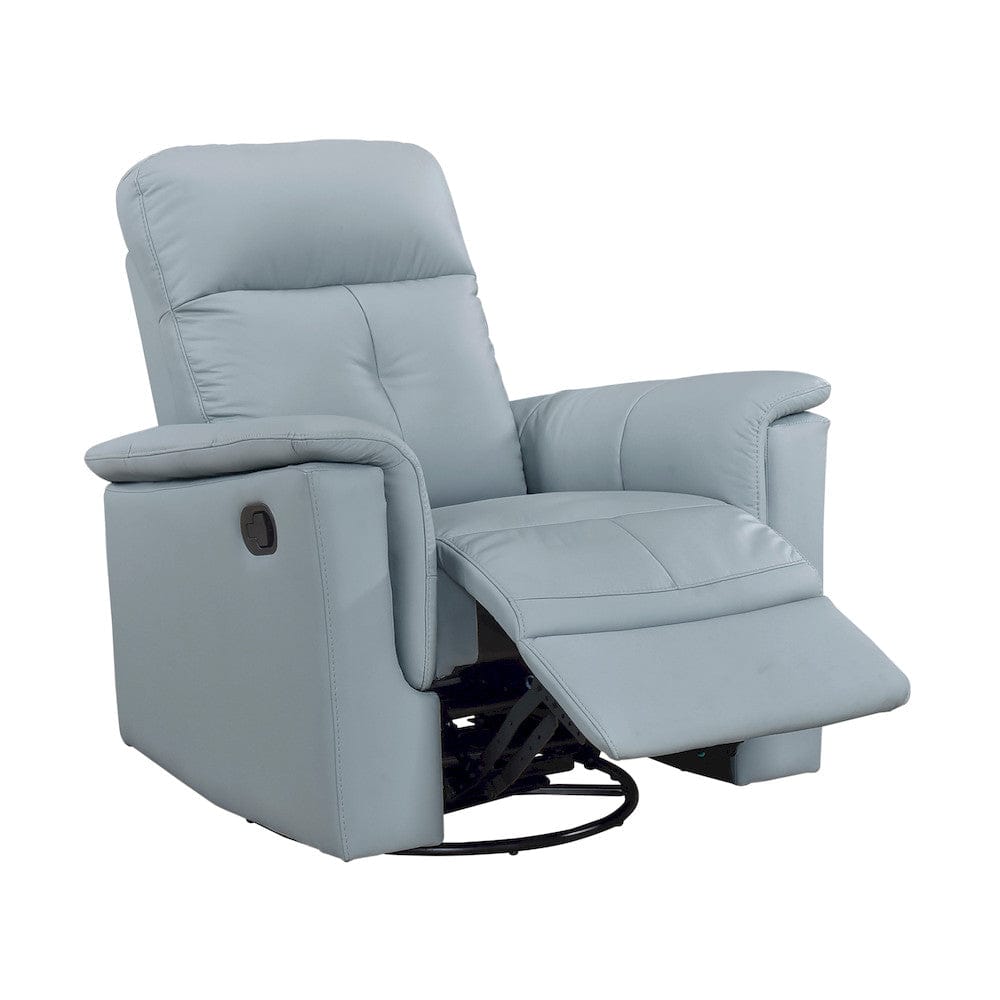 Homelegance  - Bristow Swivel Glider Reclining Chair in Blue - 9620BUE-1  view 8