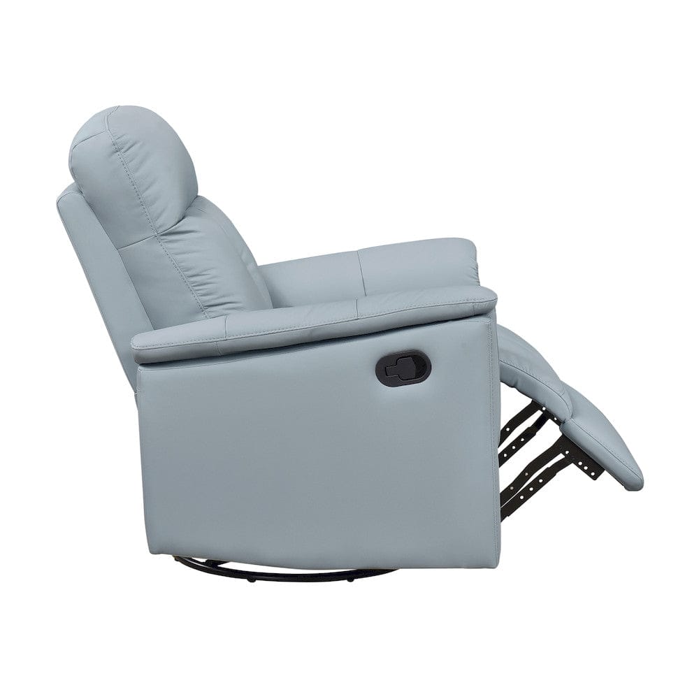 Homelegance  - Bristow Swivel Glider Reclining Chair in Blue - 9620BUE-1  view 9