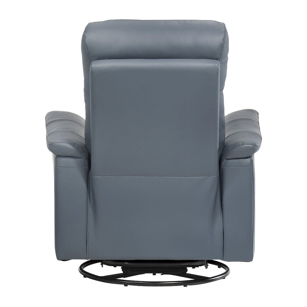 Homelegance  - Bristow Swivel Glider Reclining Chair in Blue gray - 9620BGY-1  view 2