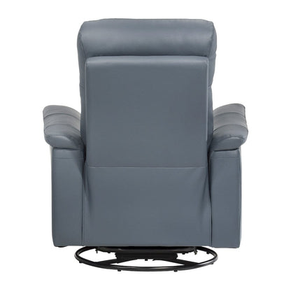 Homelegance  - Bristow Swivel Glider Reclining Chair in Blue gray - 9620BGY-1  view 2