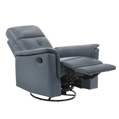 Homelegance  - Bristow Swivel Glider Reclining Chair in Blue gray - 9620BGY-1  view 3