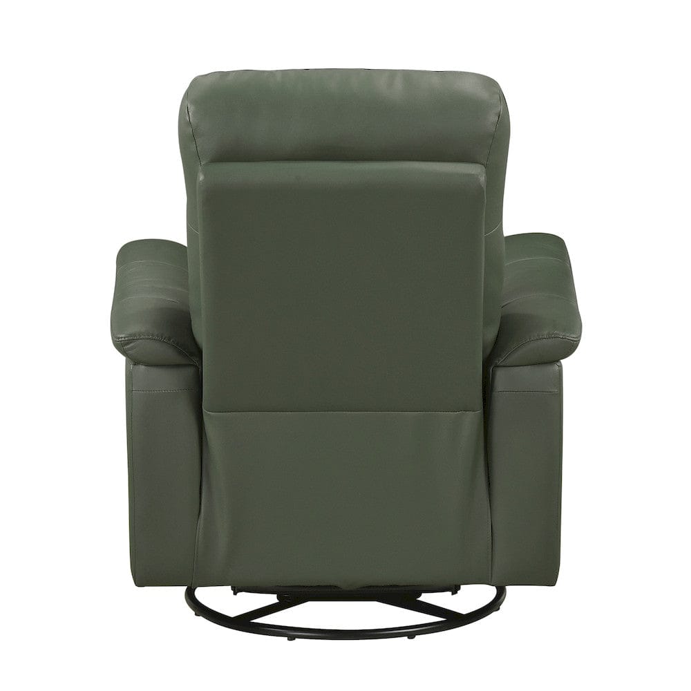 Homelegance  - Bristow Swivel Glider Reclining Chair in Green - 9620GRN-1  view 7