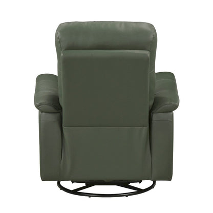 Homelegance  - Bristow Swivel Glider Reclining Chair in Green - 9620GRN-1  view 7