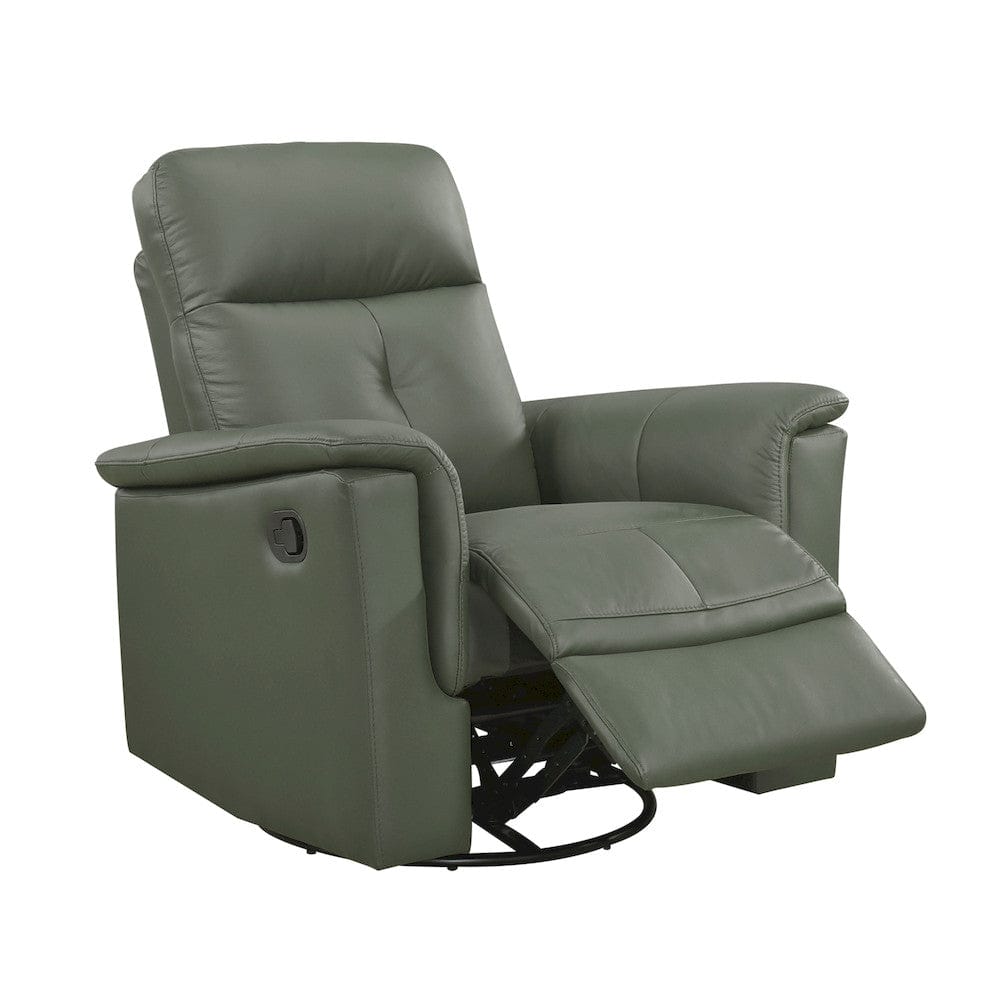 Homelegance  - Bristow Swivel Glider Reclining Chair in Green - 9620GRN-1  view 8