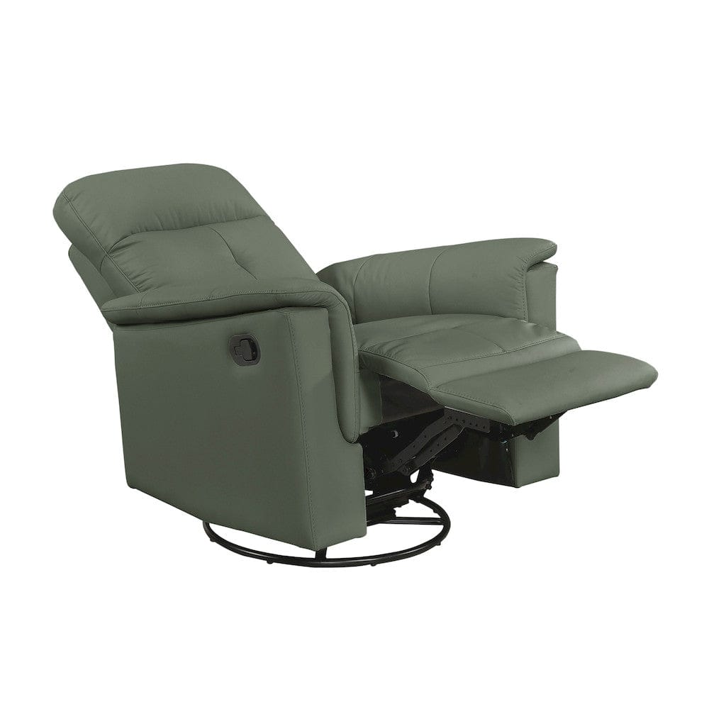Homelegance  - Bristow Swivel Glider Reclining Chair in Green - 9620GRN-1  view 9