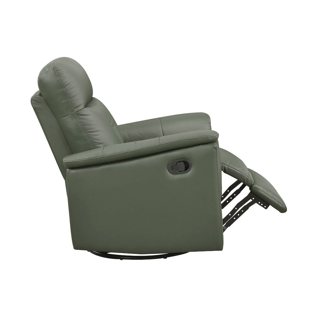 Homelegance  - Bristow Swivel Glider Reclining Chair in Green - 9620GRN-1  view 10