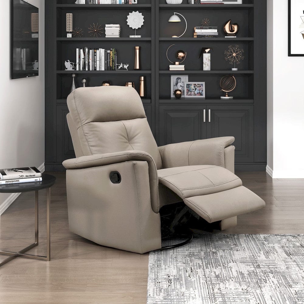 Homelegance  - Bristow Swivel Glider Reclining Chair in Latte - 9620LTE-1  view 6