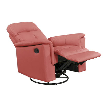 Homelegance  - Bristow Swivel Glider Reclining Chair in Red - 9620RED-1  view 6
