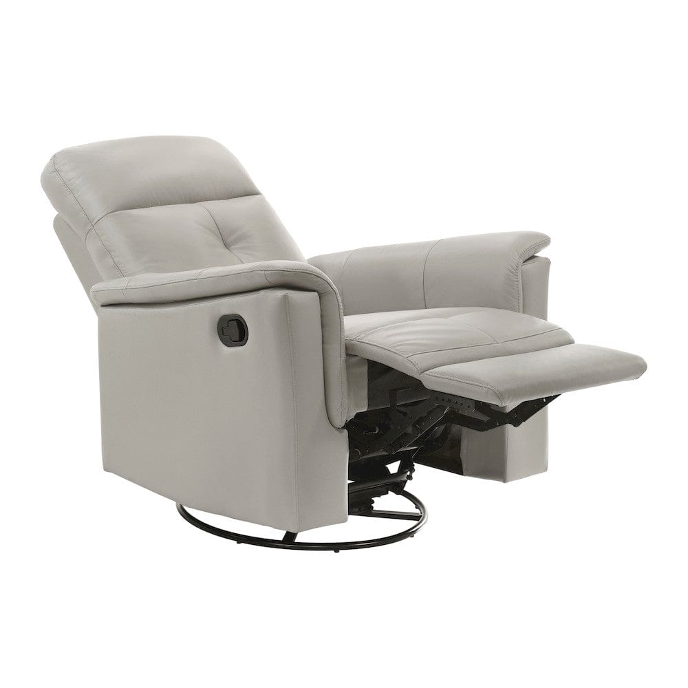 Homelegance  - Bristow Swivel Glider Reclining Chair in Silver - 9620SVE-1  view 5
