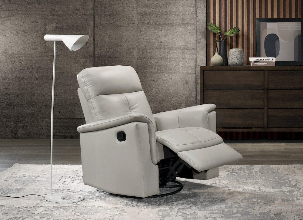 Homelegance  - Bristow Swivel Glider Reclining Chair in Silver - 9620SVE-1  view 6