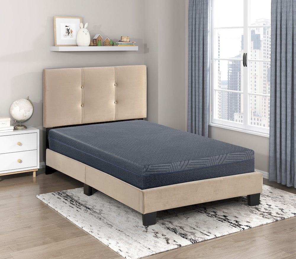 Homelegance  - Burnham 11" Twin Green Tea Gel-Infused Memory Foam Mattress in Gray - MT-UNG11T  view 9