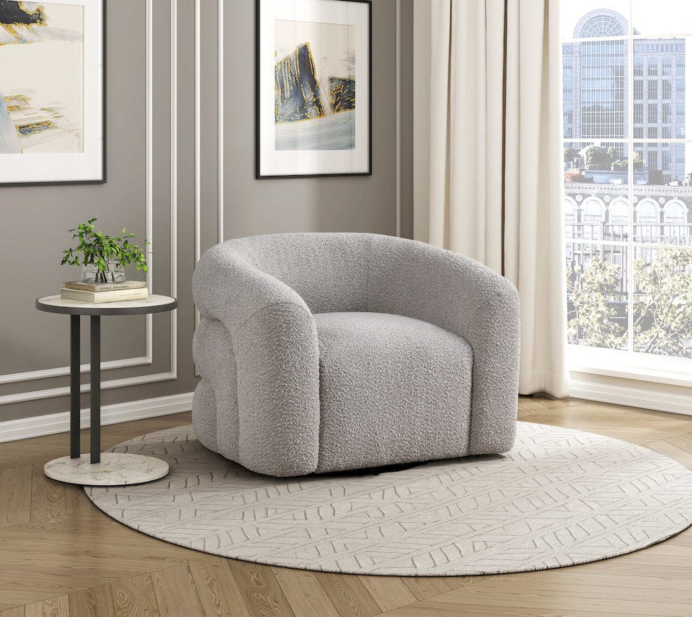 Homelegance  - Caldera Swivel Chair in Gray - 1019GY-1  view 4