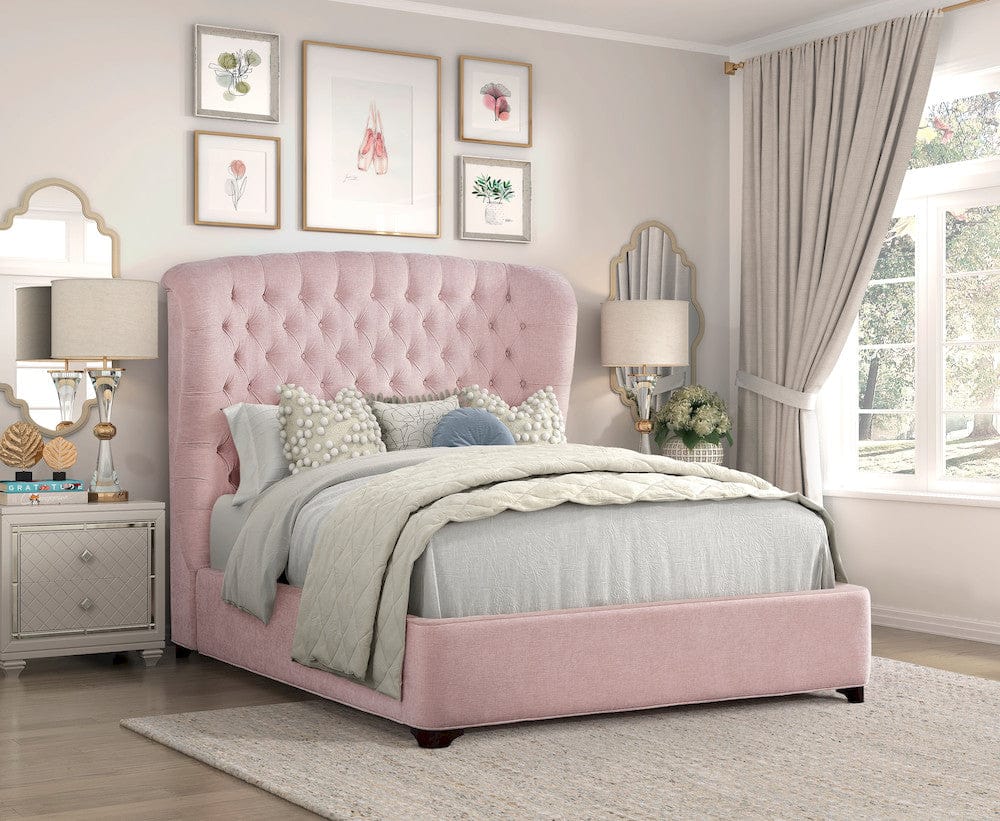 Homelegance  - Cameo Eastern King Bed in Pink - 1308PNK-1EKx  view 7
