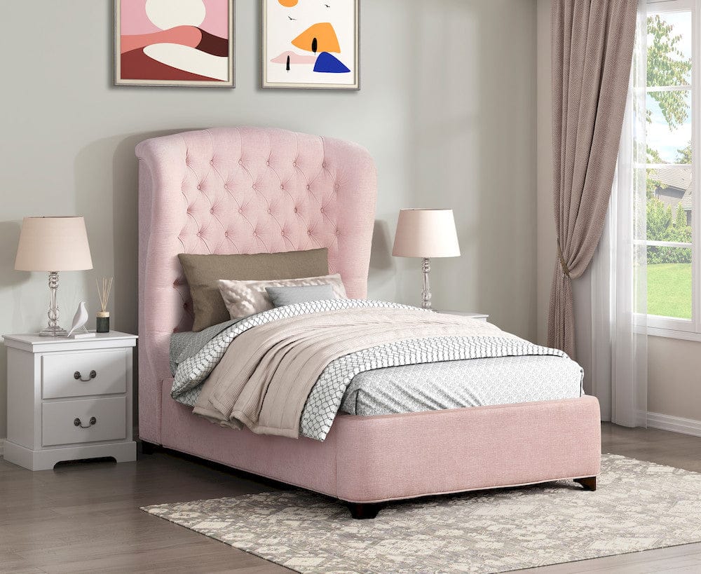Homelegance  - Cameo Twin Bed in Pink - 1308PNT-1x  view 7