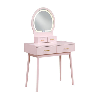 Homelegance  - Camilla Dressing Table W/ Mirror in Pink - 4565PK  view 3