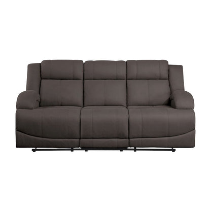 Homelegance  - Camryn Double Reclining Sofa in Chocolate - 9207CHC-3  view 2