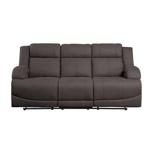 Homelegance  - Camryn Double Reclining Sofa in Chocolate - 9207CHC-3  view 2