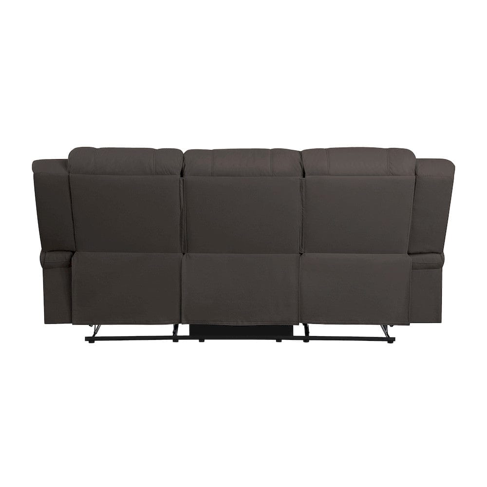 Homelegance  - Camryn Double Reclining Sofa in Chocolate - 9207CHC-3  view 4