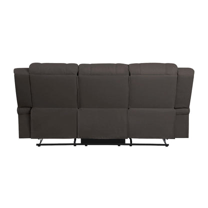 Homelegance  - Camryn Double Reclining Sofa in Chocolate - 9207CHC-3  view 4