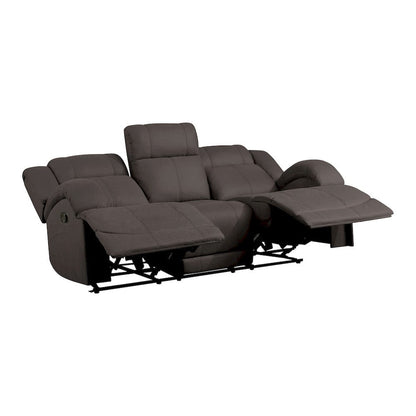 Homelegance  - Camryn Double Reclining Sofa in Chocolate - 9207CHC-3  view 5