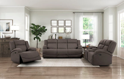 Homelegance  - Camryn Double Reclining Sofa in Chocolate - 9207CHC-3  view 7